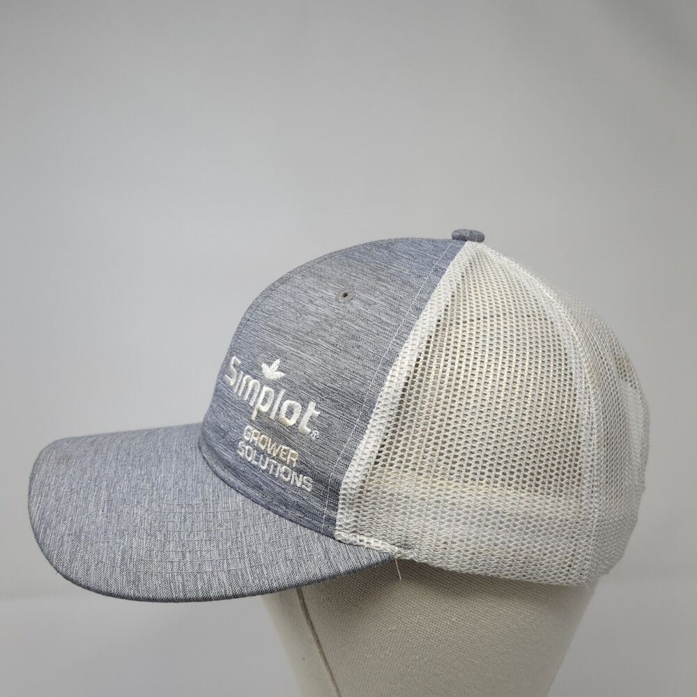 Simplot Grower Solutions Snapback Trucker Hat Gra… - image 3
